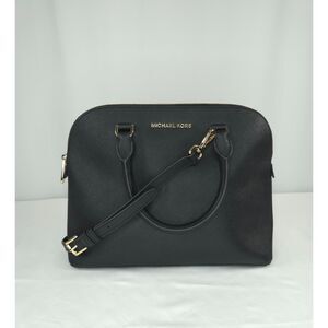 MICHAEL KORS Large Cindy Dome Tan Black Purse Crossbody Bag